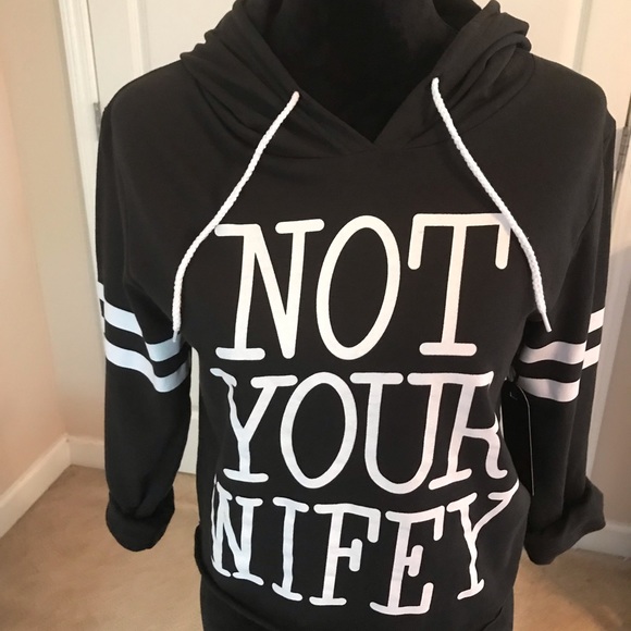 Black soft cotton hoodie - Picture 1 of 5